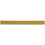Glossy yellow ceramic bullnose trim tile with handcrafted Spanish artisan detailing