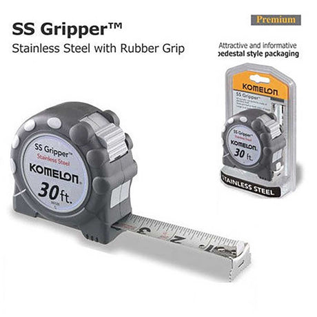 Professional stainless steel tape measure for construction and flooring