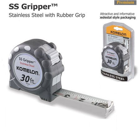 Komelon SS130 Tape Measure 30 ft Stainless Steel Blade