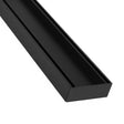 Matte Black linear shower drain for modern walk-in shower