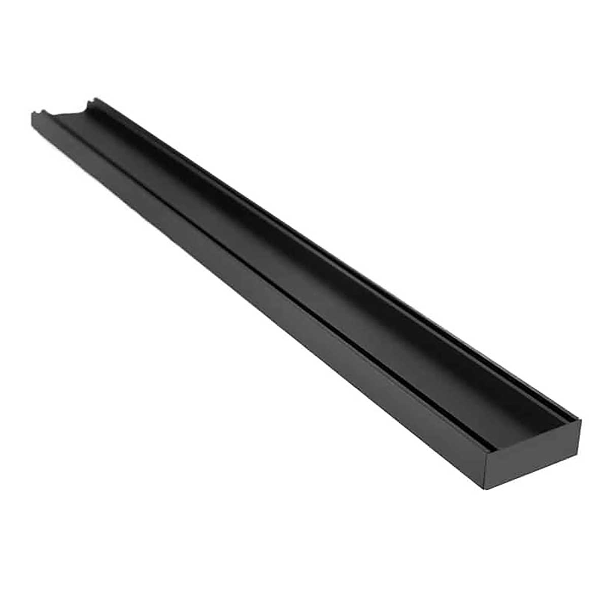 Custom anodized aluminum shower drain Matte Black for indoor and outdoor applications