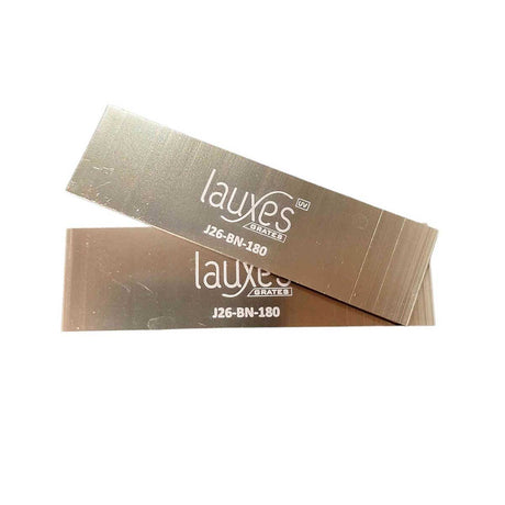 Lauxes Grates Custom Linear Drain 180 Degree Joiners Brushed Nickel