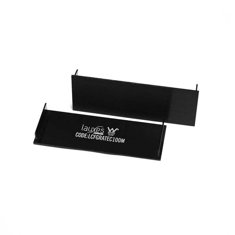 Lauxes Grates Custom Linear Drain End Caps Midnight Black