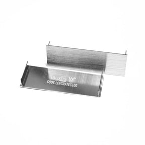 Lauxes Grates Custom Linear Drain End Caps Silk Silver