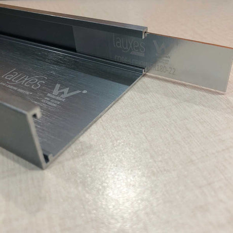 Lauxes Grates Custom Linear Drain 180 Degree Joiners Silver