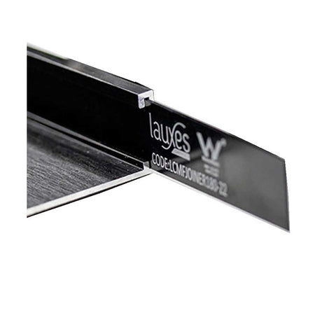Lauxes Grates Custom Linear Drain 180 Degree Joiners Midnight Black