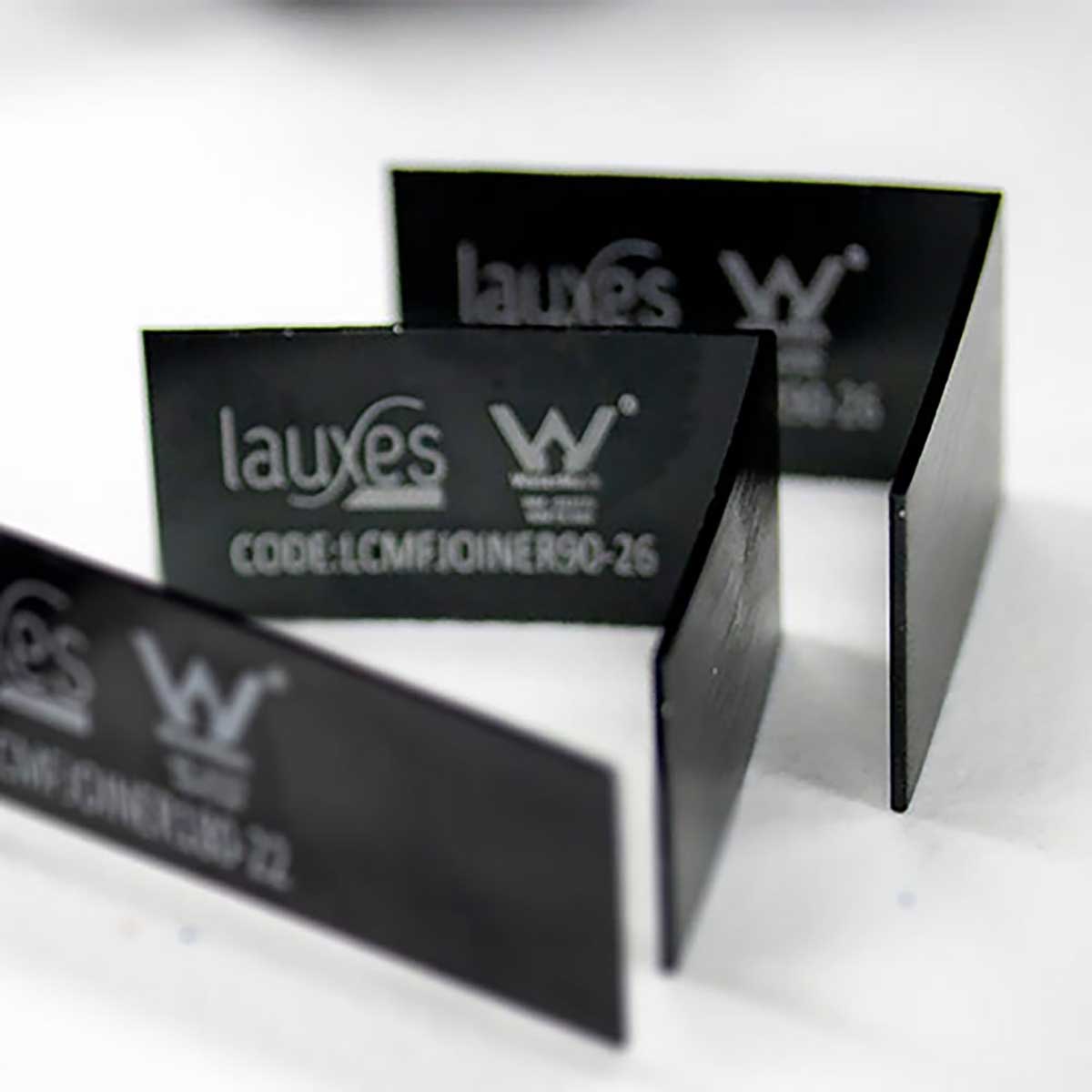 Lauxes Grates 90 degree joiners - Midnight Black