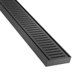 Lauxes Grates Custom Linear Shower Drain NeXT Generation Midnight Black