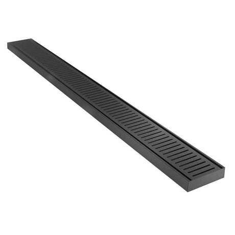 Lauxes Grates Custom Linear Shower Drain NeXT Generation Midnight Black