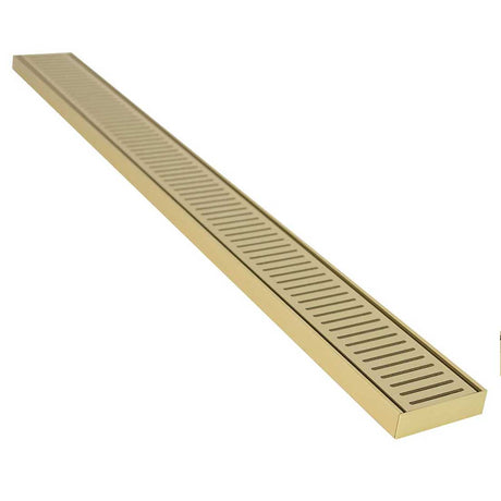 Lauxes Grates Custom Linear Shower Drain NeXT Generation - Matte Gold