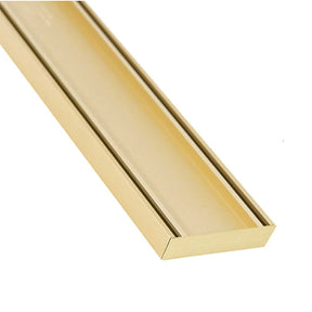 Lauxes Grates Custom shower drain Tile Insert - Matte Gold