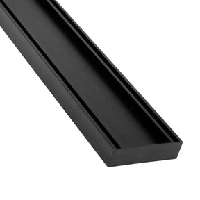 Lauxes Grates Custom shower drain Tile Insert - Midnight Black