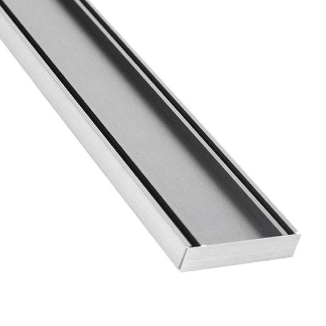 Lauxes Grates Custom shower drain Tile Insert - Silk Silver 