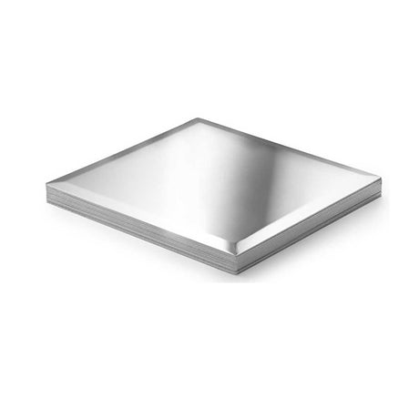 Polished aluminum luxury trim metal tile 4 x 4