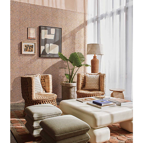 Antique Copper Metal Mosaic Tile Wall Accent