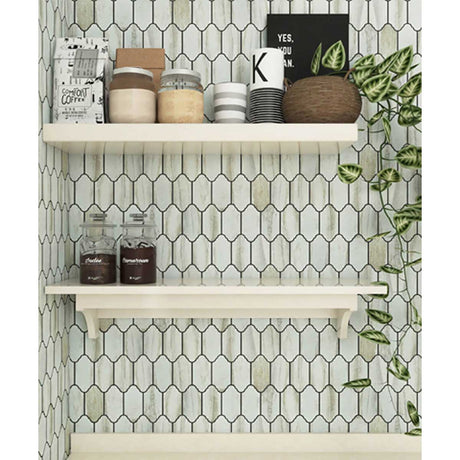 Matte anti-slip porcelain mosaic tile backsplash