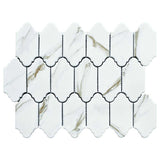 Mini Provenzal Calacatta porcelain mosaic tile 2x4