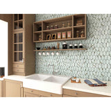 Porcelain mosaic tile for kitchen backsplash installation with White double sink