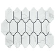 Mini Provenzal Carrara porcelain mosaic tile 2x4