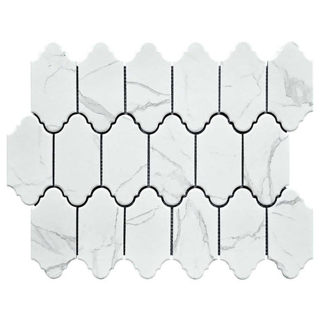 Mini Provenzal Carrara porcelain mosaic tile 2x4