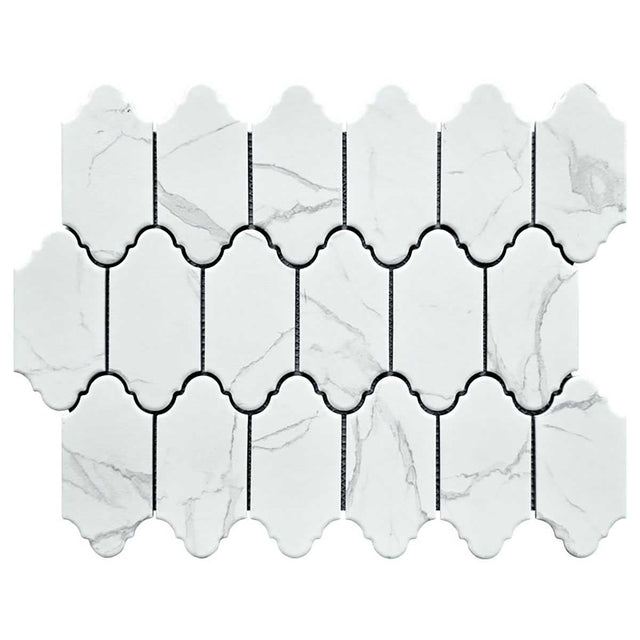 Mini Provenzal Carrara porcelain mosaic tile 2x4