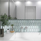 Carrara porcelain mosaic tile for shower floors