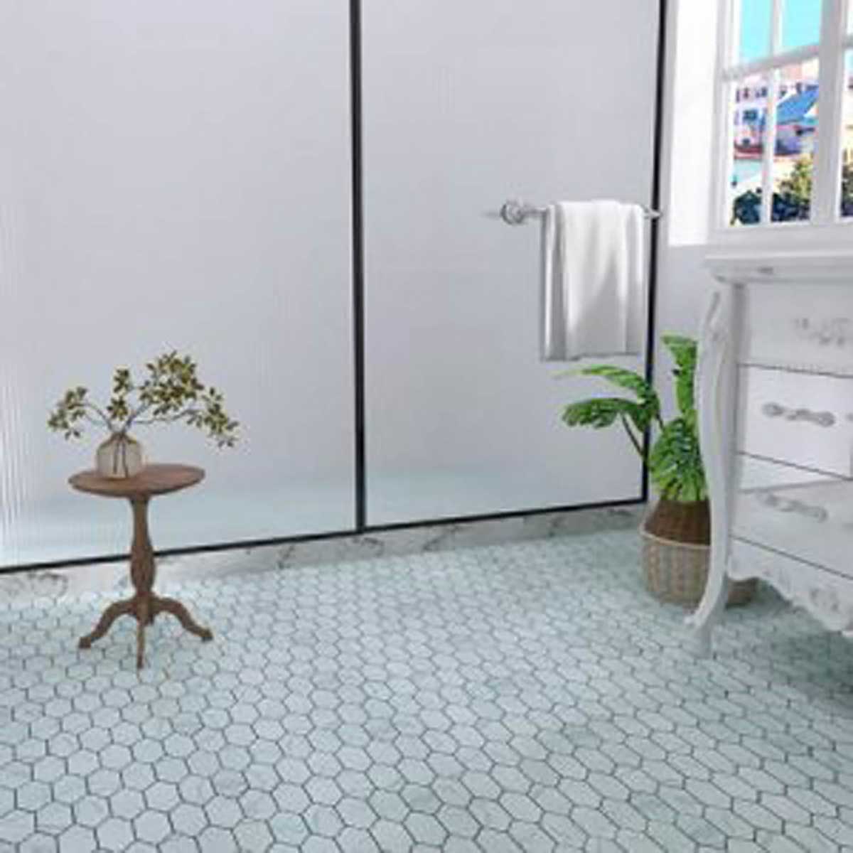 Matte anti-slip porcelain mosaic tile backsplash