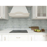 Decorative Carrara porcelain mosaic tile with matte finish