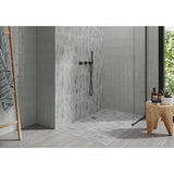 Vallee Azur porcelain mosaic tile for shower floors