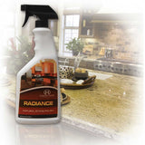 Radiance polish for quartz countertops and polished stone surfaces