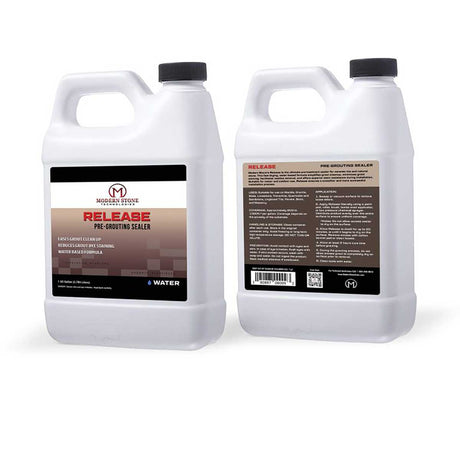 Water-based pre-grouting sealer for natural stone installation