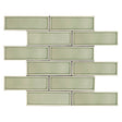Urban Meadow Interlocking Glass Mosaic Tile Mesh Mounted