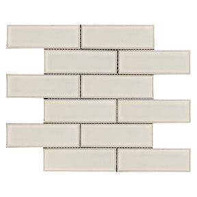 Recycled Glass Interlock Series White Flash