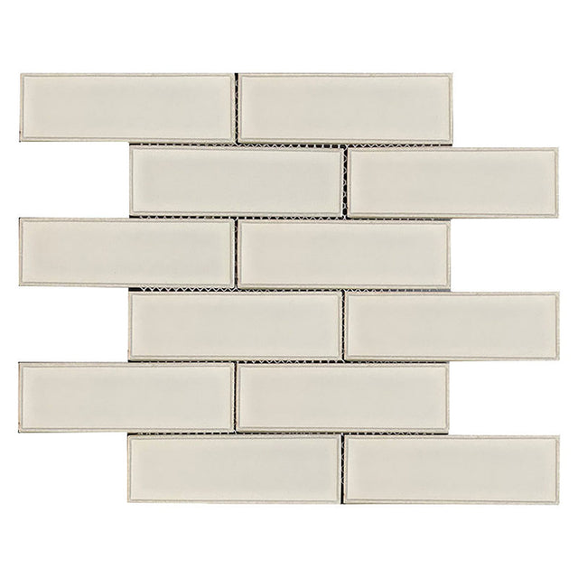 Recycled Glass Interlock Series White Flash