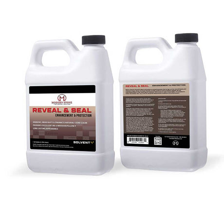 Solvent-based enhancer for slate travertine and sandstone