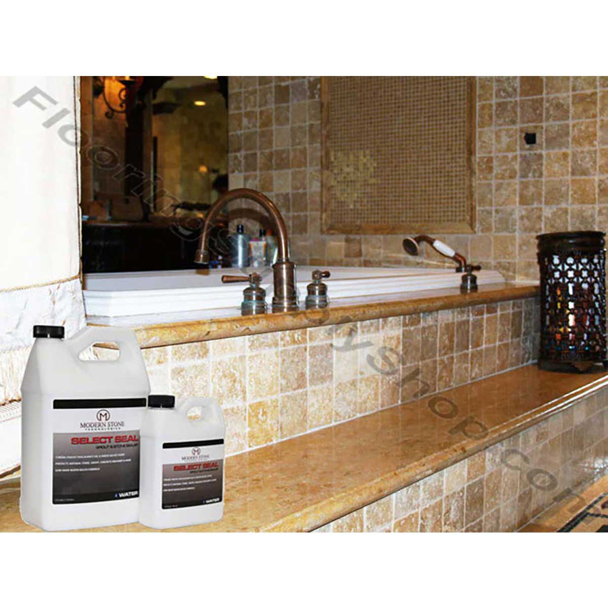 Natural look water-based penetrating sealer for stone surfaces