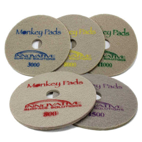 Monkey diamond stone polishing pad kit for marble travertine limestone and terrazzo floor restoration
