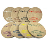Diamond polishing pad for travertine floor restoration and polishing