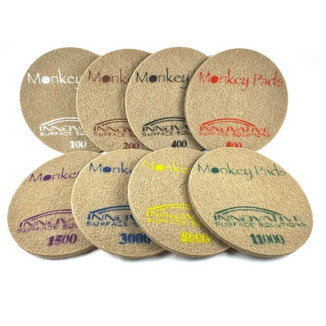 Diamond polishing pad for travertine floor restoration and polishing