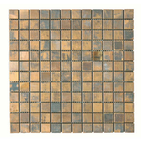 Copper Antique Metal Tile 1x1 Mosaic Sheet