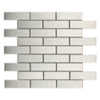 Bologna Stainless Steel Brushed 1 1/4 x 4 Mosaic Tile