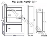 Pre Made Ready to Tile Wide Combo Recess
