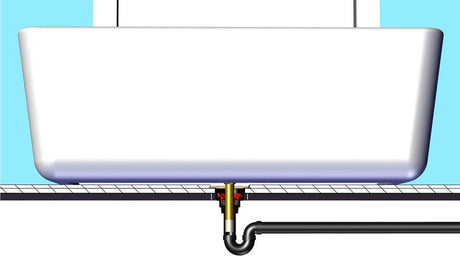 OSB Island Tub Drain low profile bathtub drain assembly
