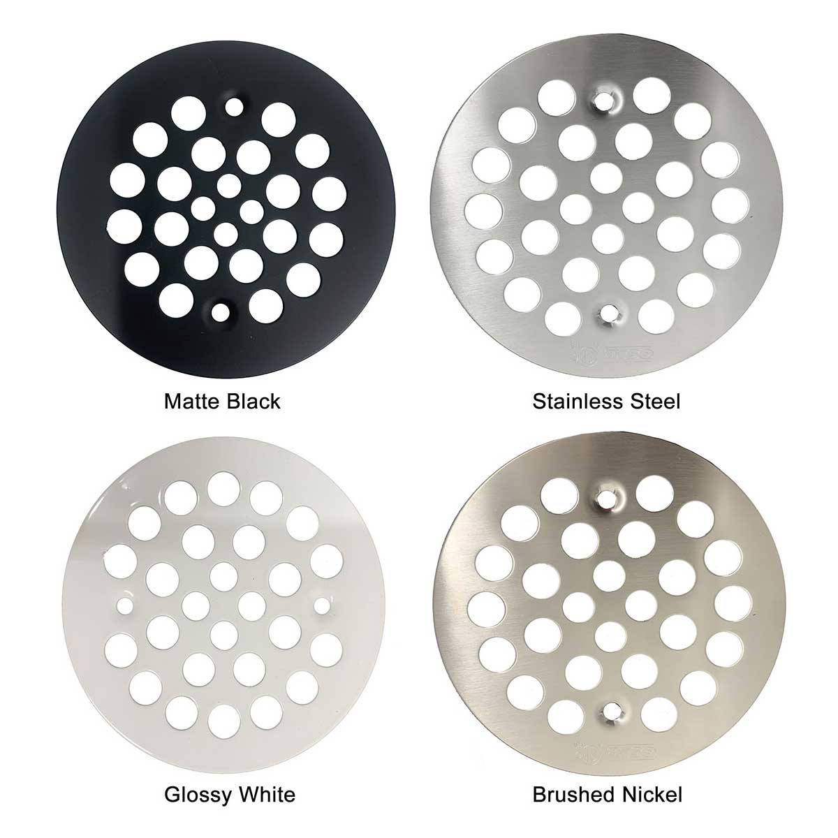 OSB Side Discharge Shower Drain finish options