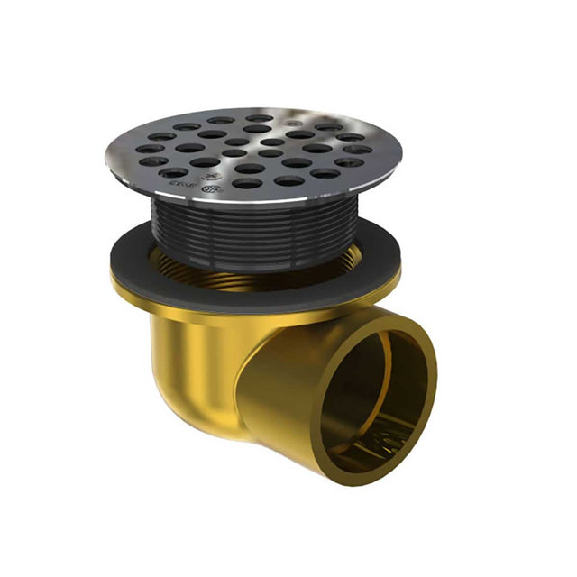 OSB Side Discharge Shower Drain Cast Brass - SD372