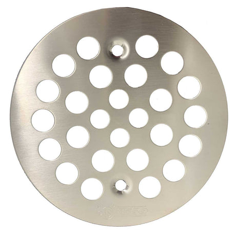OSB Drain Grate for Side Discharge Shower Drain - Brushed Nickel