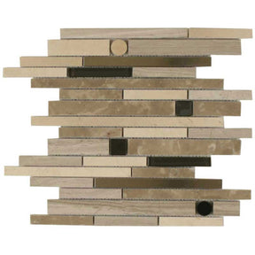 Oxford Street Interlock Crown Street Blend Mosaic Tile