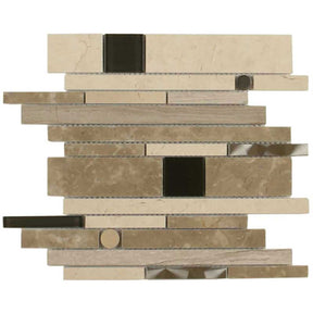 Oxford Street Waterfall Crown Street Blend Mosaic Tile