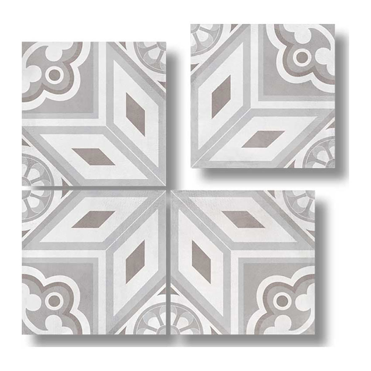 Porcelain Patterned Tile 8 x 8 Promenade