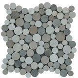 Jervis Bay Blend stone coin river rock mosaic tile